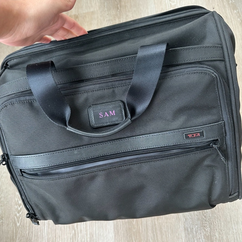 Tumi Black Briefcase for Men